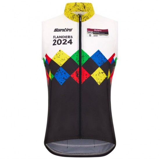Bekleidung Herren Santini UCI Gravel-Weltmeisterschaft Flandern weste 2024