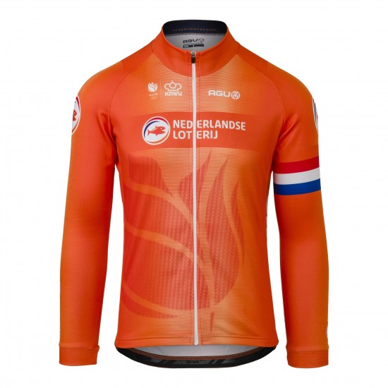 Bekleidung Herren Hollandisch Nationalen Agu langarmtrikot 2024