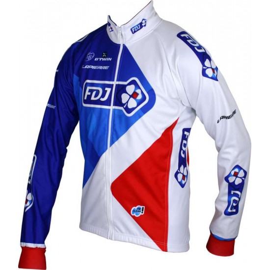 FRANCAISE DES JEUX(FDJ) 2016 Fahrrad Winterjacke B'TWIN Radsport-Profi-Team
